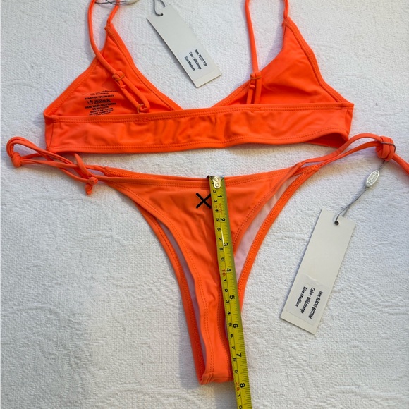 Boutine LA Orange Bikini Set NWT size M Beach Resort Vacation Wear - Picture 7 of 10
